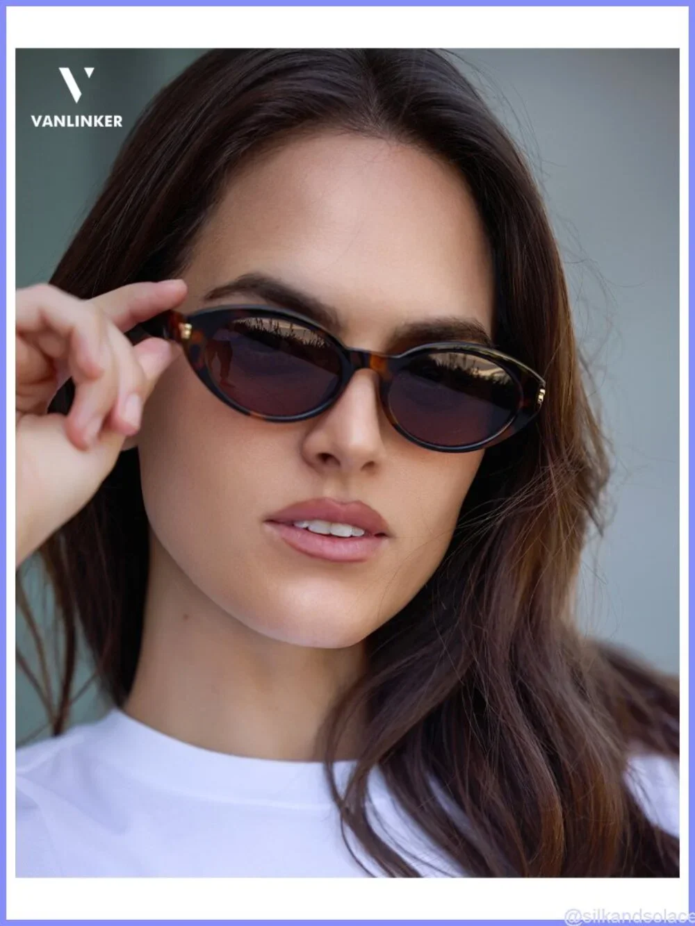 Polarized Retro Oval Cateye Sunglasses UV400 Protection Small Fit